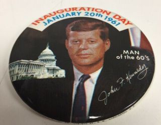 January 20 1961 John F Kennedy Jfk Inauguration Button/ Pin/ Pinback
