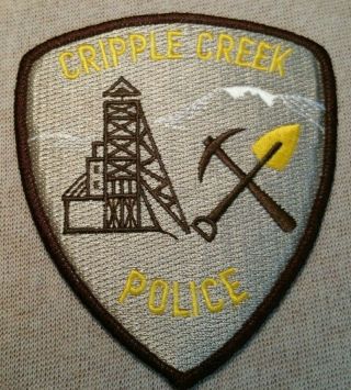 Co Cripple Creek Colorado Police Patch