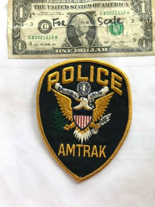 Amtrak Police Patch In Great Shape