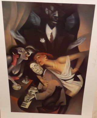 Jelly Roll Morton Gary Keller Through Richard Solomon Jazz Poster