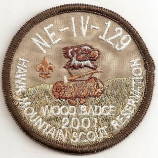 2001 Hawk Mountain Council - Wood Badge Ne - Iv - 129 Participant 