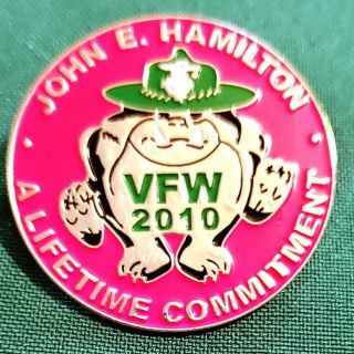VFW John E Hamilton 2010 Hat Lapel Pin 2