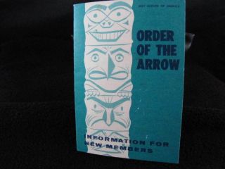 Vintage 1976 Boy Scouts Order Of The Arrow Information For Members Book