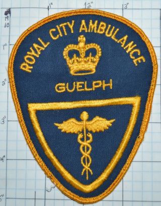 Canada,  Guelph Royal City Ambulance Emergency Medical Patch