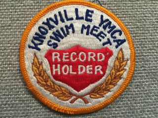 Vintage Ymca Knoxville Swim Meet Record Holder Patch