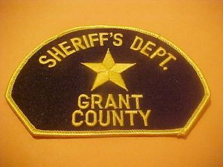 Grant County South Dakota Police Patch Shoulder Size Type 1