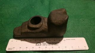 Indian Artifacts G10 Owl Hopewell Adena Effigy Pipe Ex Moony Russell Indiana