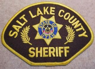 Ut Salt Lake County Utah Sheriff Patch