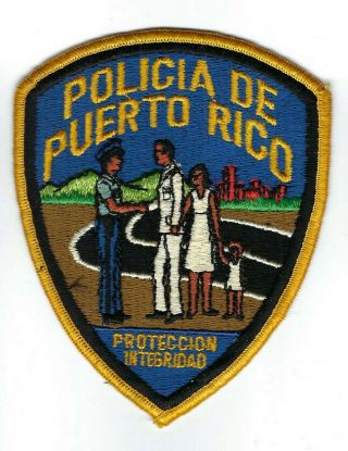 Policia De Puerto Rico Proteccion Integridad Police Bureau Patch -