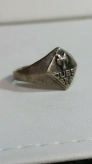 Vintage Boy Scouts Of America Bsa Cub Scouts Sterling Silver Ring Size 7
