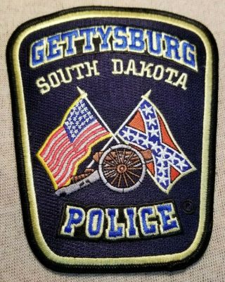 Sd Gettysburg South Dakota Police Patch