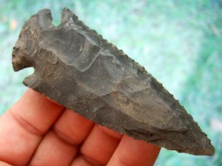 Fine 3 7/8 Inch Tennessee Dovetail Point With Arrowheads Artifacts