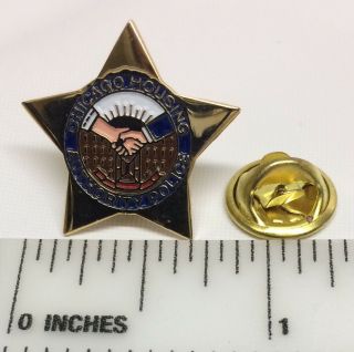Disbanded Chicago Housing Authority Police Miniature Star - Tie Tack /lapel Pin