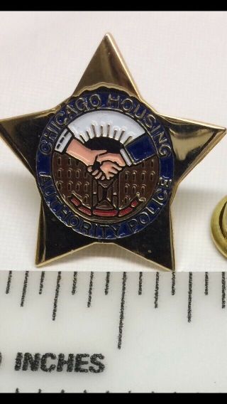 Disbanded Chicago Housing Authority Police Miniature Star - Tie Tack /Lapel Pin 2