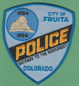 Fruita Colorado Police Shoulder Patch