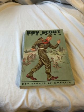 Vintage 1959 Boy Scout Handbook Norman Rockwell Cover Art 1959