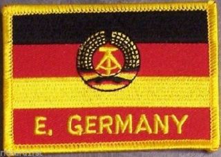 Embroidered International Patch National Flag Of East Germany Flag
