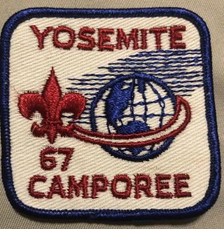 Vintage Boy Scouts Bsa Yosemite 1967 Camporee Embroidered Patch