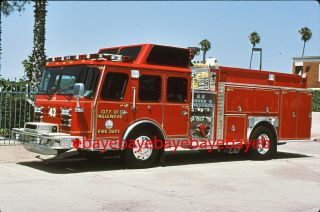 Fire Apparatus Slide,  Engine 43,  Inglewood / Ca,  1996 E - One