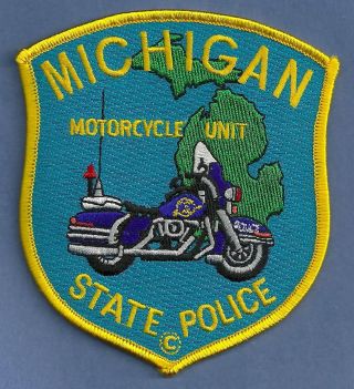 Michigan State Police Motorcycle Traffic Unit Shoulder Patch
