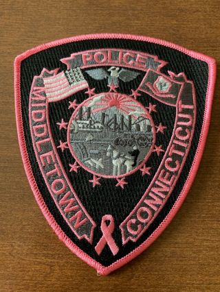 Middletown Police Department (connecticut) Breast Cancer Pink Patch