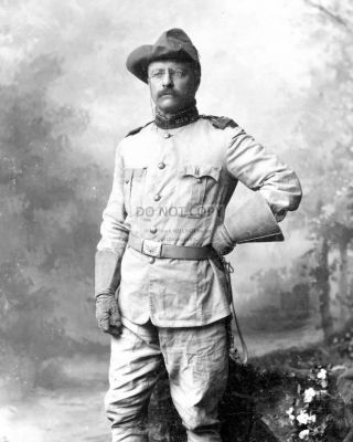 Colonel Theodore Roosevelt In His Rough Riders Uniform - 8x10 Photo (cc735)