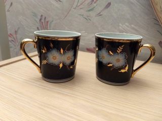 Vintage Set Of 2 Soviet Porcelain Dovbysh Factory Ussr Ukraine 1960s Cups Mugs