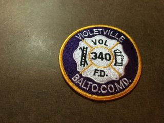 Md - Violetville Baltimore Co.  Maryland Fire Rescue Department Patch - Obsolete
