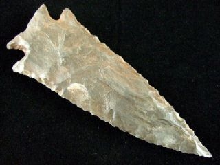 Fine Authentic 4 Inch Tennessee Kirk Corner Notched Point Indian Arrowheads