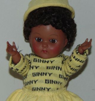 2003 Black Ginny Doll Yellow Outfit