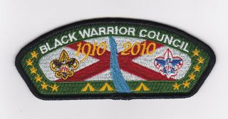 Csp - Black Warrior Council - S - 24 - 100th Aniv.  Bsa - 1910 - 2010