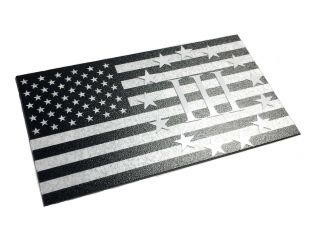 2x3.  5 Inch Three Percenter American Flag Window Thick Polycarbonate Decal