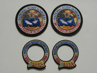 Bsa 2010 National Scout Jamboree Staff Patches (2) & Rings (2)