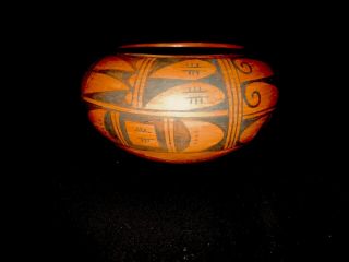 Hopi Pottery Polychrome Bowl Signed By Violet Huma Great Christmas Gift