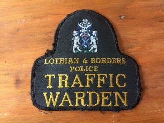 British Lothian & Borders Police Patch United Kingdom Traffic Warden
