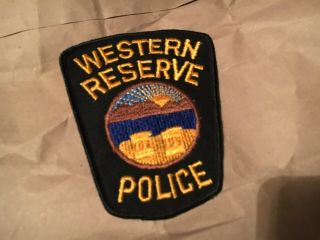 Western Reserve Ohio Police Patch Nb