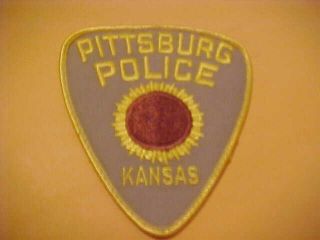 Pittsburg Kansas Police Patch Shoulder Size