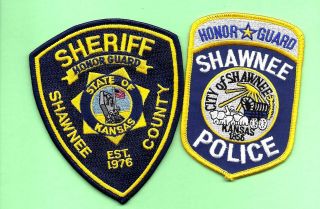 2 Kansas Honor Guard Units - Shawnee Police Dept & Shawnee Co Sheriff Dept
