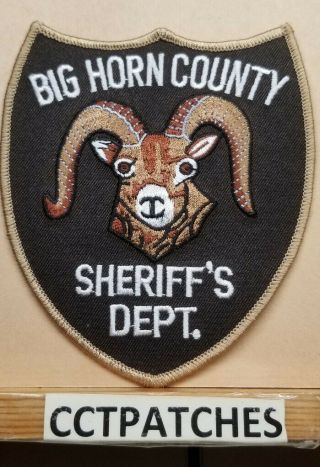 Big Horn County,  Montana Sheriff (police) Shoulder Patch Mt