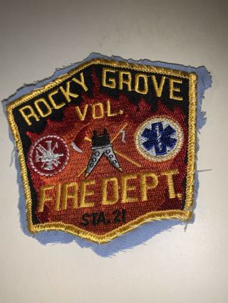 Rocky Grove (franklin) Pa Volunteer Fire Department Patch Venango County Vfd