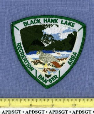 Black Hawk Lake Ranger Wisconsin Park Police Patch Dnr Recreation Area Wildlife