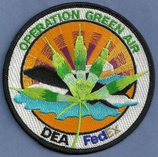 Dea Operation Green Air Narcotics Enforcement Shoulder Patch