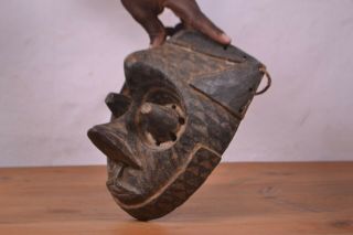 (african Tribal Art,  Kuba Mask From Democratic Republic Of Congo).