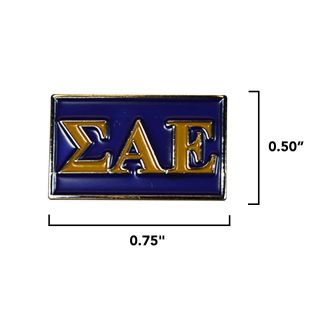 Sigma Alpha Epsilon Fraternity Letter Lapel Pin SAE 2