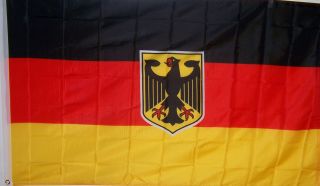 Germany German W/ Eagle Banner Flag 3x5 Ft Better Quality Usa Seller