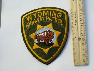 Wyoming Highway Patrol - Shoulder Patch - Iron Or Sew - On Patch