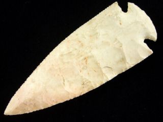 Fine Authentic 5 Inch Missouri Dovetail Point With Indian Arrowheads