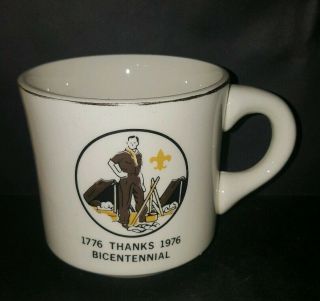 Vtg Bsa Thanks 1776 To 1976 Bicentennial Boy Scout Coffee Cup
