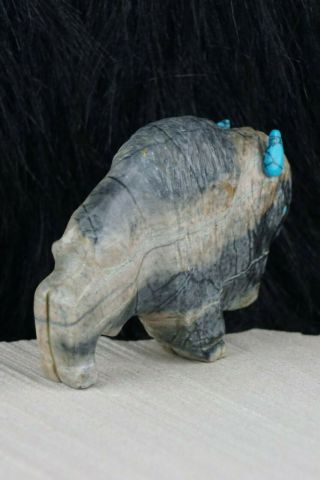 Buffalo Zuni Fetish Carving - Kevin Quam 3