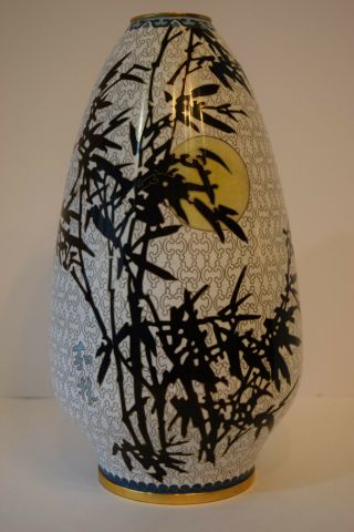 Chinese Jingfa Cloisonne Vase.  Made At Beijing Enamel Factory In 2006.